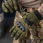 Зимние перчатки на меху с защитными накладками олива размер универсальный - изображение 3