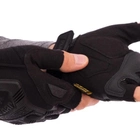 Беспалые Перчатки Mechanix M-Pact с резиновыми вставками черные размер L - изображение 4