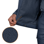 Мужская Куртка Camotec Stalker SoftShell на микрофлисе темно-синяя / Демисезонная верхняя одежда размер M - изображение 5
