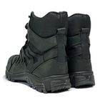 Зимние Кожаные Берцы "Crazy Air-Tex" / Ботинки с вставками Cordura чёрные размер 44 - изображение 4