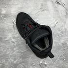 Мужские зимние ботинки с шерстяной подкладкой / Берцы из натуральной кожи чёрно-красные размер 45 - изображение 5