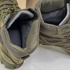 Зимние Кожаные Берцы "Crazy Air-Tex" / Ботинки с вставками Cordura олива размер 42 - изображение 8