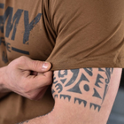 Потоотводящая мужская футболка Odin coolmax с принтом "Army Ukraine" тёмный койот размер XL - изображение 6