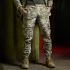 Чоловічі брюки на флісі / Утеплені штани "Terra Hot" саржа світлий піксель розмір S - зображення 1