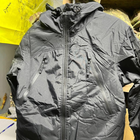 Мембранна Чоловіча Куртка Level 7 з утеплювачем еко-пух чорна розмір L - зображення 6