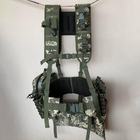РПС с креплением Molle / Влагозащищенная Ременно-плечевая система с подсумками пиксель размер L - изображение 5