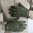 Перчатки Mechanix M-Pact с защитными накладками олива размер M - изображение 5