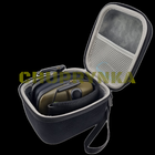 Портативный жесткий кейс чехол Skrynya для тактических навушников на двойной молниии - изображение 4