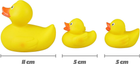 Набір качечок для купання Lena Duck Family (4006942711505) - зображення 4