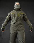Тактичний теплий військовий комплект Habber ( Куртка + Штани ), Камуфляж: Олива, Розмір: M - зображення 2