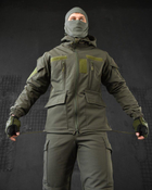 Тактичний теплий військовий комплект Habber ( Куртка + Штани ), Камуфляж: Олива, Розмір: XXL - зображення 2
