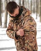 Тактичний теплий зимовий військовий костюм Lader ( Куртка + Штани ), Камуфляж: Мультикам, Розмір: L - зображення 6