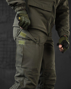 Тактичний теплий військовий комплект Habber ( Куртка + Штани ), Камуфляж: Олива, Розмір: L - зображення 7