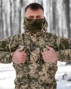 Тактический зимний теплый военный комплект RH-19 ( Куртка + Штаны ), Камуфляж: Пиксель ВСУ, Размер: XXXL - изображение 3