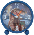 Zegar stołowy Dino World Dinosaur Blue z budzikiem (4010070633189) - obraz 1