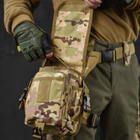 Универсальная поясная сумка с креплением на бедро Swat с 5-ю карманами мультикам койот 28 x 13 х 12 см - изображение 2