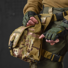 Универсальная поясная сумка с креплением на бедро Swat с 5-ю карманами мультикам койот 28 x 13 х 12 см - изображение 4