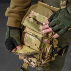 Универсальная поясная сумка с креплением на бедро Swat с 5-ю карманами мультикам койот 28 x 13 х 12 см - изображение 6