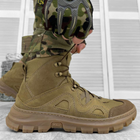 Мужские нубуковые Ботинки Diligent на прошитой резиновой подошве / Водостойкие Берцы койот размер 44 - изображение 7