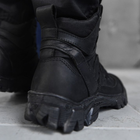 Мужские кожаные Ботинки Dragon total на протекторной подошве / Летние Берцы черные размер 45 - изображение 4