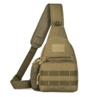 Рюкзак тактический на одно плечо AOKALI Outdoor A14 20L Sand - изображение 7