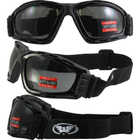 Защитные очки с уплотнителем Global Vision TRIP (gray) серые - изображение 5
