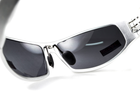Открытыте защитные очки Global Vision BAD-ASS-1 Silver (gray) серые - изображение 3