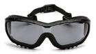Защитные баллистические очки Pyramex V3G (gray) Anti-Fog, серые - изображение 3