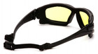 Захисні окуляри з ущільнювачем Pyramex i-Force XL (amber) Anti-Fog, жовті - зображення 5