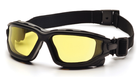 Захисні окуляри з ущільнювачем Pyramex i-Force Slim (amber) Anti-Fog, жовті - зображення 1