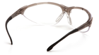Захисні тактичні окуляри Pyramex Rendezvous Crystal Gray (clear) Anti-Fog, прозорі в сірій напівпрозорій оправі - зображення 3