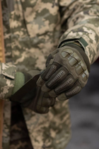 Тактические перчатки с антискользкими вставками и защитными накладками 2XL - изображение 3