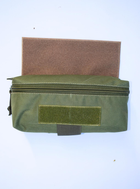 Напашник прямокутний сумка, підсумок напашник тактичний утилітарний з кріпленням до плитоноски на велкро Олива - зображення 1