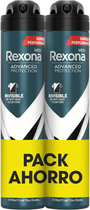 Zestaw antiperspirantów Rexona Men Advanced Protection Invisible Black & White w sprayu 2 x 200 ml (8720182349484)