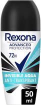 Антиперспірант Rexona Advanced Protection Motionsense Invisible Aqua кульковий 50 мл (59095552) - зображення 1