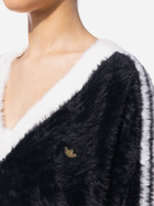 Пуловер жіночий Adidas V Neck Jumper W "Black" IC2029 M Чорний (4065432905671) - зображення 3