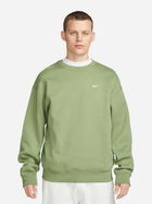 Світшот оверсайз чоловічий Nike Solo Swoosh Fleece Crewneck "Oil Green" DX1361-386 M Зелений (196155010503)