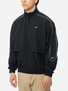 Kurtka wiatrówka męska sportowa Nike Solo Swoosh Woven Track Jacket "Black White" FB8622-010 XL Czarna (196607424117) - obraz 1