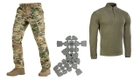 M-tac комплект штани тактичні із вставними наколінниками кофта флісова XS - зображення 1