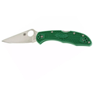 Ніж Spyderco Delica 4 Flat Ground ACX 390 Green (C11FPGR)