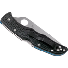 Ніж Spyderco Endura 4 Thin Blue Line напівсеррейтор (C10FPSBKBL) - зображення 7