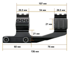 Моноблок високий Discovery Optics Cantilever OFFSET 25.4 / 30 мм Weaver/Picatinny - зображення 4