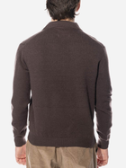 Sweter męski z kołnierzykiem Taikan Marle L/S Polo Sweater "Brown" TK0011.BRN M Brązowy (840349700861) - obraz 2