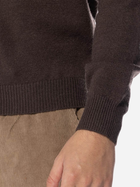 Sweter męski z kołnierzykiem Taikan Marle L/S Polo Sweater "Brown" TK0011.BRN S Brązowy (840349700854) - obraz 4