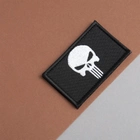 Набор шевронов с липучкой IDEIA PUNISHER Череп черный вышитый патч 5 х 8 см 2 шт (4820182652394) - изображение 16