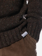 Sweter męski wełniany Edmmond Studios Paris Sweater Plain "Brown" 323-60-02750 M Brązowy (8435629079588) - obraz 4