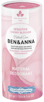 Дезодорант Ben & Anna Natural Deodorant Soda Free Japanese Cherry Blossom Sensitive 40 г (4260491222954) - зображення 1