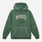 Bluza męska z kapturem oversize Market Triple Stitch Pullover Hoodie "Emerald Green" 397000507-0433 XL Zielona (840339630765) - obraz 1