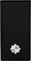 Шеврон нашивка на липучці IDEIA погон звання ДСНС Молодший лейтенант, вишитий патч 5х10 см (2200004309354)
