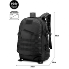 Рюкзак тактический 40L black / MOLLE / водонепроницаемый - изображение 11